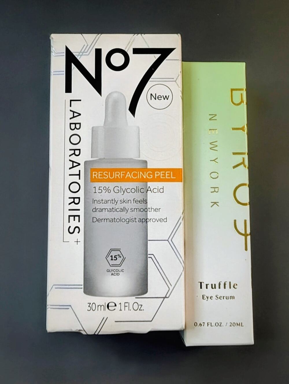 BUNDLE-No7 Laboratories Resurfacing Peel & BYROE Truffle Eye Serum